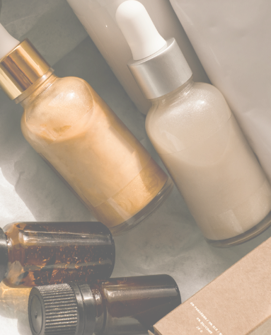 une boite contenant différents produits